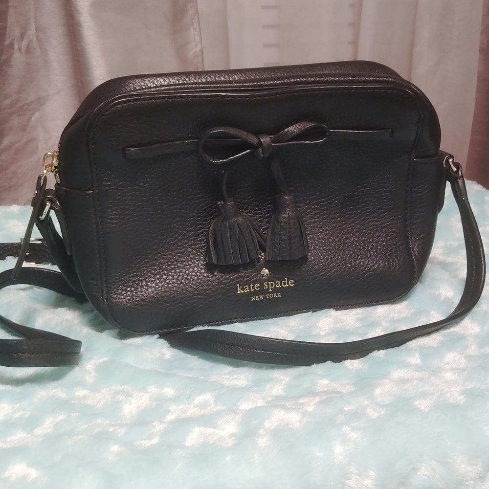 Kate Spade Black Leather Crossbody Bag
